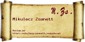 Mikulecz Zsanett névjegykártya